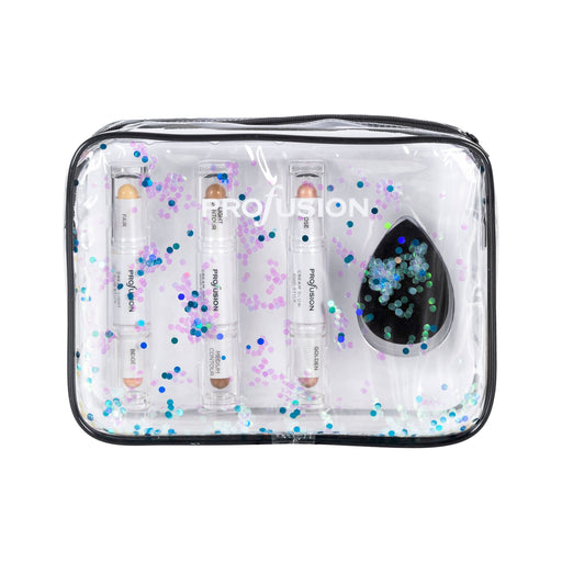 Profusion Cosmetics - White Crystals Beauty Bags