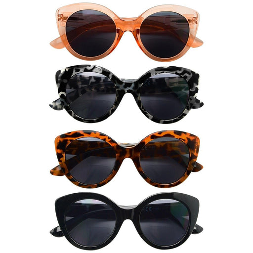 Eyekeeper  - 4 Pack Cat-eye Bifocal Sunglasses Readers SBR2012