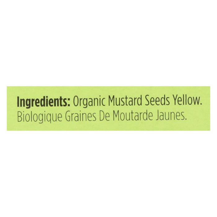 Cozy Farm - Spicely Organics Organic Yellow Mustard Seeds - 0.45 Oz.