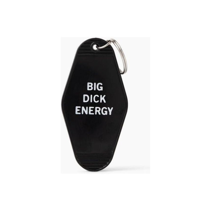 The Bullish Store - Big Dick Energy Motel Style Keychain In Black