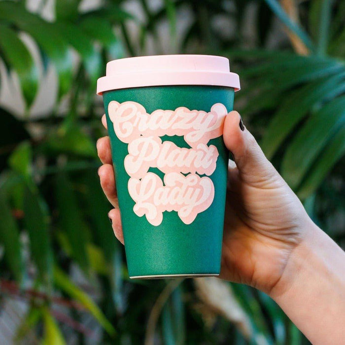 The Bullish Store - Crazy Plant Lady Bamboo To Go Coffee Travel Cup