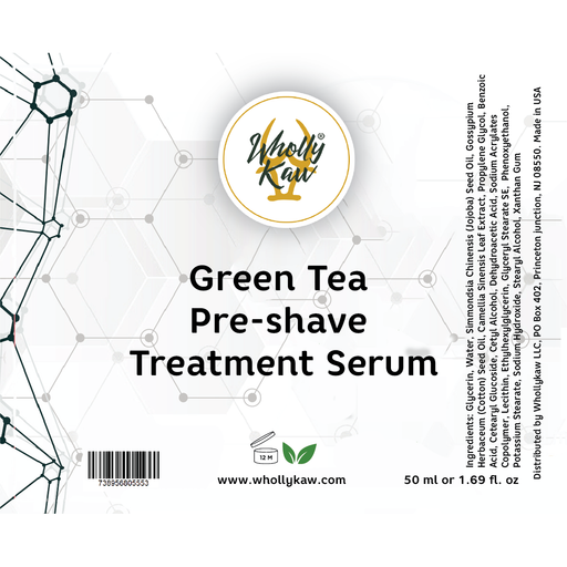 WhollyKaw - Green Tea Pre-Shave Treatment Serum 1.69 oz