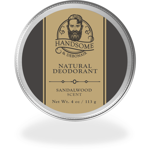 Handsome & Debonair - Natural Deodorant Sandalwood 4 oz