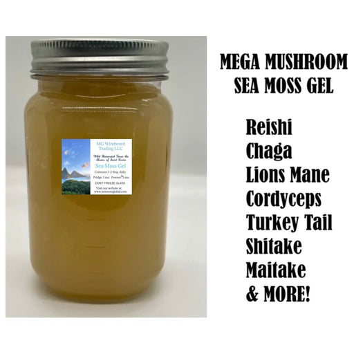 MG Windward Trading LLC - Organic Mega Mushroom Infused Sea Moss Gel 32oz