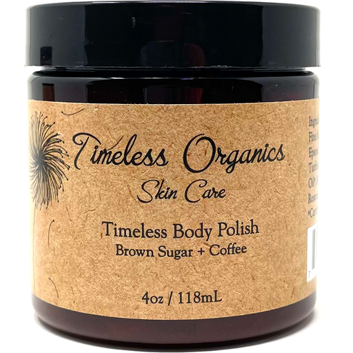 Timeless Organics Skin Care - Body Polish - Coffee + Mocha - 4 fl oz.