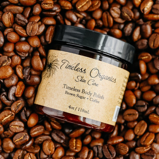 Timeless Organics Skin Care - Body Polish - Coffee + Mocha - 4 fl oz.
