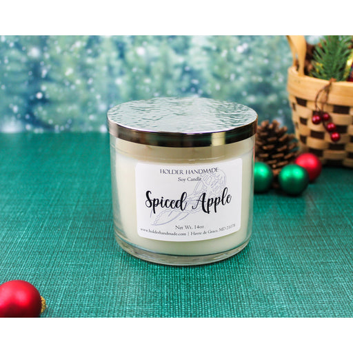 Holder Handmade - Spiced Apple 3-Wick Soy Candle