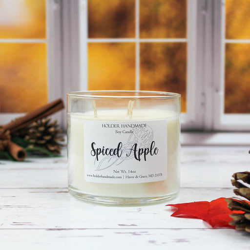 Holder Handmade - Spiced Apple 3-Wick Soy Candle