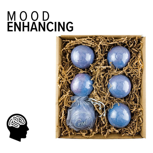 Cosset Bath And Body - Moody Blues Therapy Bomb 6-Pack (Mood Ring Milk Bath Bombs)