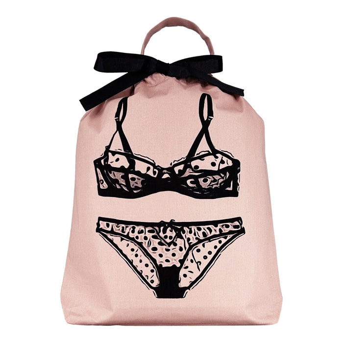Bag-All - Polkadot Lingerie Travel Bag, Pink/Blush