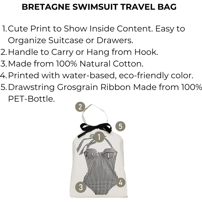 Bag-All - Bretagne Swimsuit Travel Bag, Cream