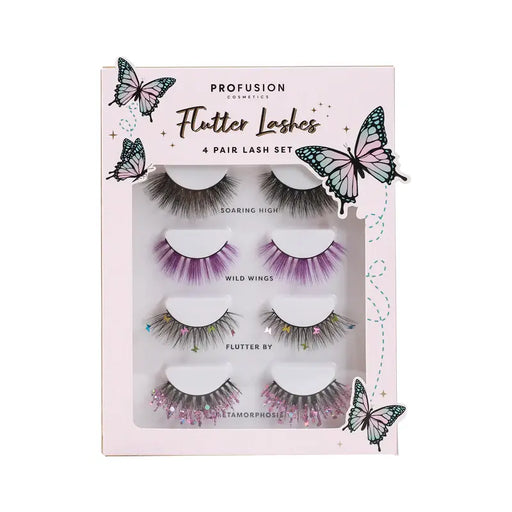 Profusion Cosmetics - Empowered Butterfly | Flutter Lashes 4 pair Lash Set - 1oz