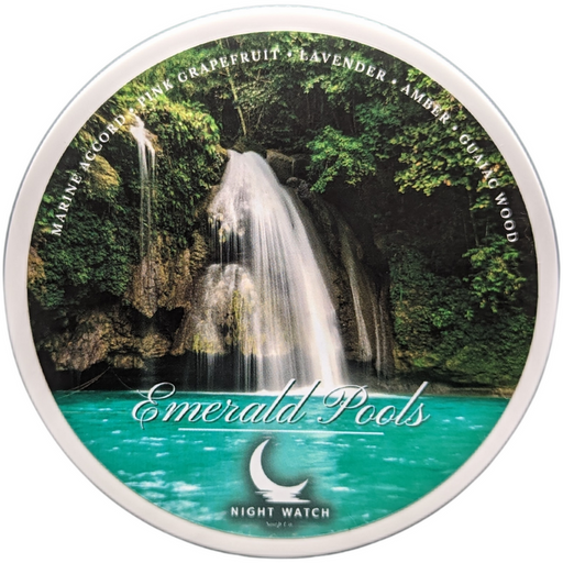 Night Watch Soap Co. Emerald Pools Shaving Soap 4 Oz
