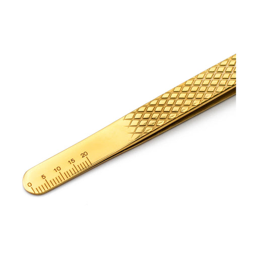 Mega Lash Academy - Gold Micro Fiber - MF1 - Ultra Curved Tweezers 0.5oz. 