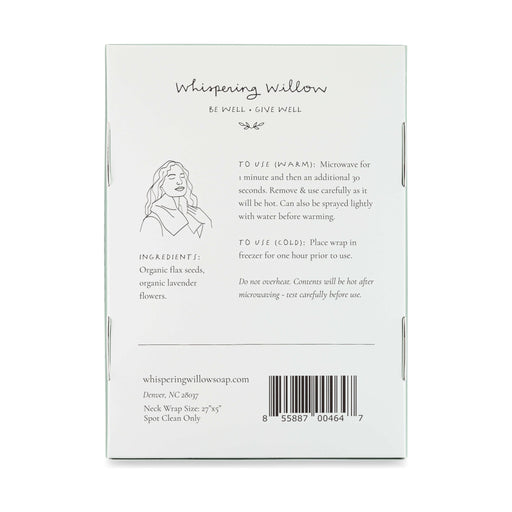 Whispering Willow - Tranquil Gray Lavender Neck Wrap