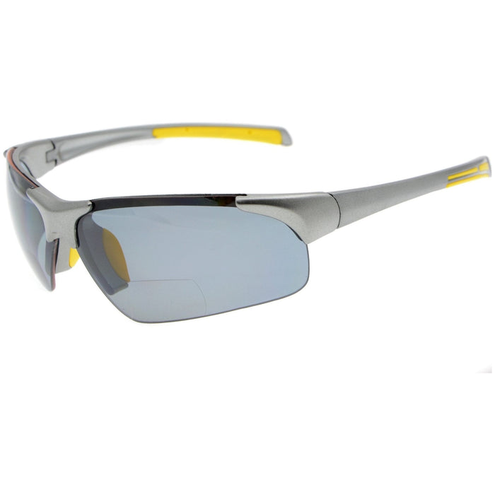 Eyekeeper.Com - Tr90 Half-Rim Sport Bifocal Reading Sunglasses Th6186