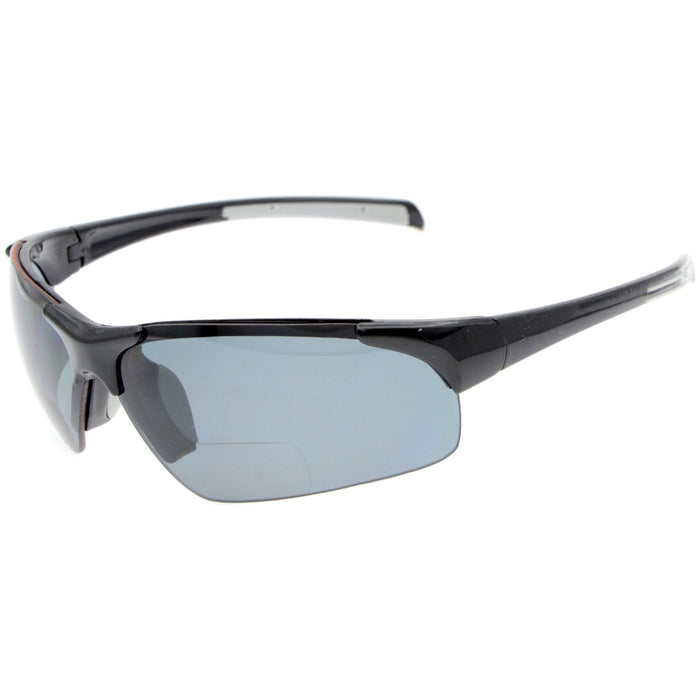 Eyekeeper.Com - Tr90 Half-Rim Sport Bifocal Reading Sunglasses Th6186