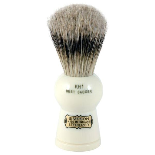 Simpson Keyhole Kh1 Best Badger Hair Shaving Brush Small - Imitation Ivory