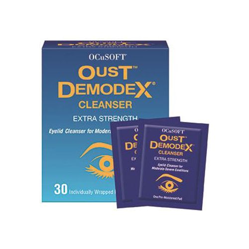 Ocusoft Demodex Cleanser Extra Strength Pads 30 Count