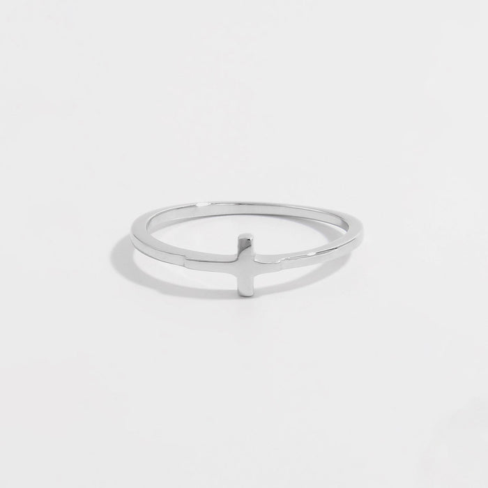 925 Sterling Silver Cross Ring