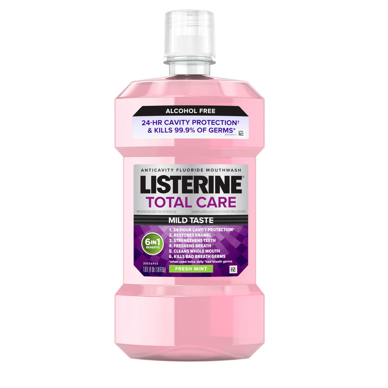 Listerine Listerine Total Care Zero Alcohol-Free Anticavity Mouthwash, Fresh Mint - 250 mL (8.5 fl oz) Mouthwash