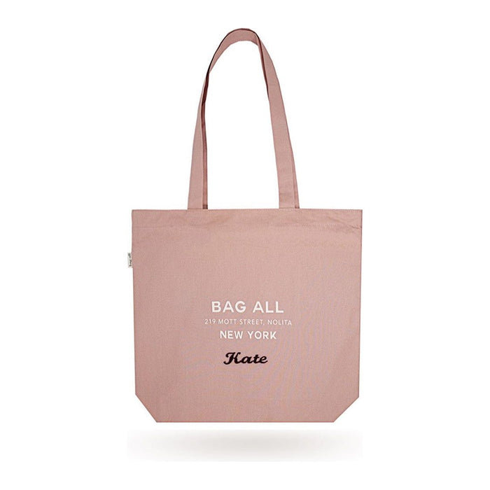 Bag-All - New York City Tote With Zipper And Inside Pocket, Pink/Blush