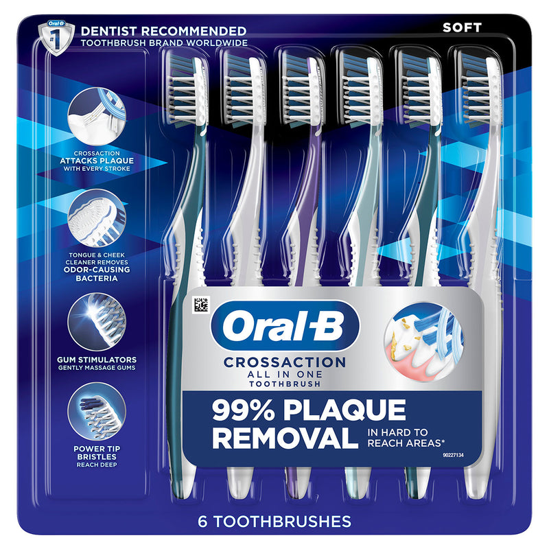 Oral-B Oral-B Cross Action All-In-One Toothbrushes 6 Count Toothbrushes