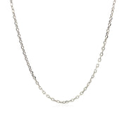 Bids.com Sterling Silver Rhodium Plated Cable Chain 1.5mm Necklaces