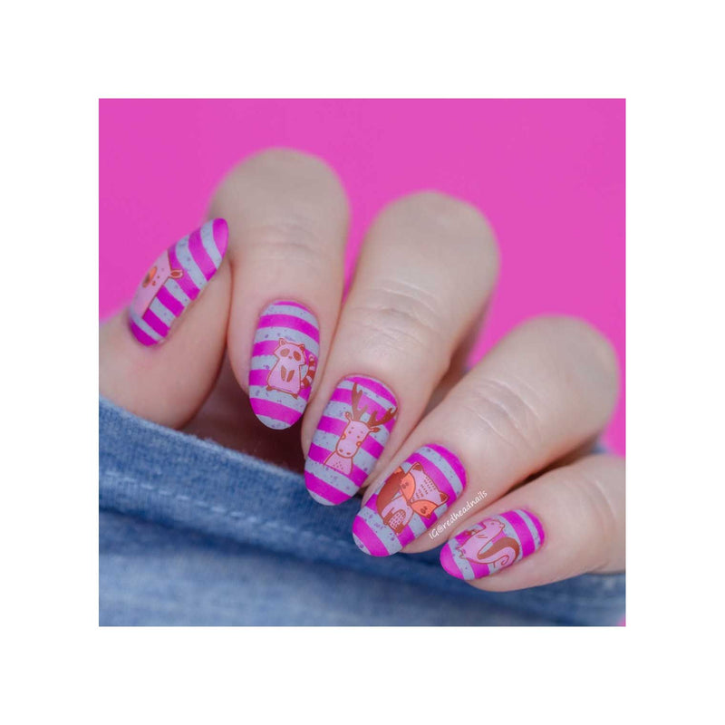 UberChic Beauty Woodland Chic-02 Stamping Plate