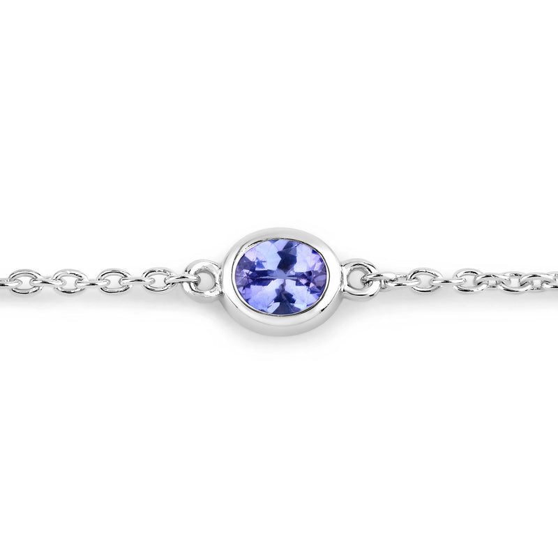 Bids.com 1.65 Carat Genuine Tanzanite .925 Sterling Silver Bracelet Bracelets