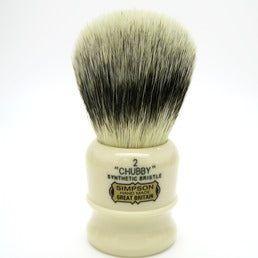 Simpsons Simpson Chubby 2 Platinum Fibre Faux Ivory Shaving Brush Shaving Brush