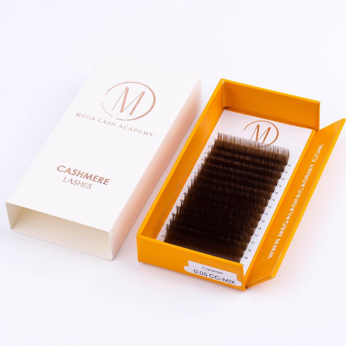 Mega Lash Academy - 0.05 - Brown Cashmere Volume - Caramel 0.05oz.