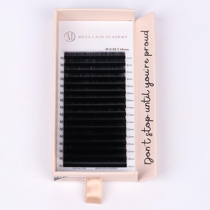 Mega Lash Academy 0.05 Cashmere Ultra Dark Volume Lash Trays