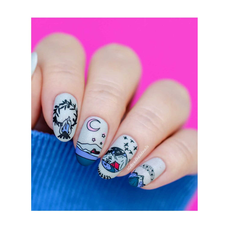 UberChic Beauty Woodland Chic-02 Stamping Plate