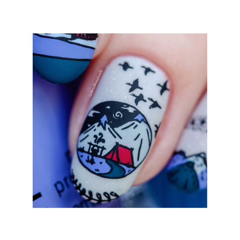 UberChic Beauty Woodland Chic-02 Stamping Plate