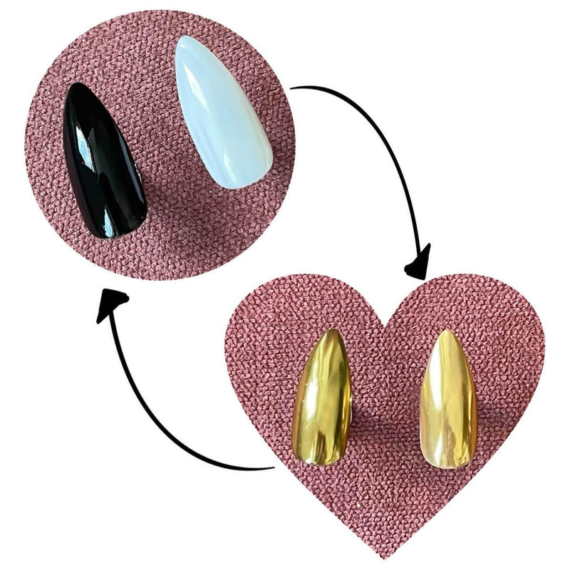 minimanimoo Magic Mirror Chrome Powder Gold Nail Polish