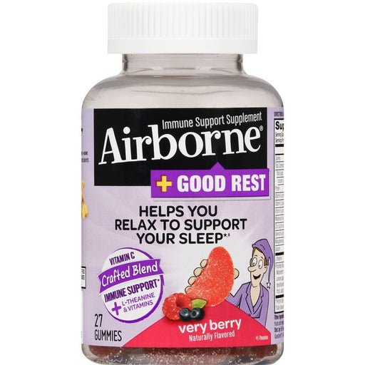 Airborne Airborne + Good Rest Immune Support Supplement vitamins 27 Gummies Vitamins & Supplements