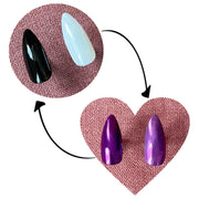 minimanimoo Magic Mirror Chrome Powder Purple Nail Polish