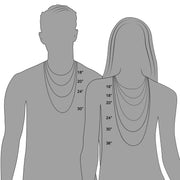 Bids.com 14k White Gold Classic Box Chain 0.6mm Necklaces