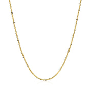 Bids.com 14k Yellow Gold Sparkle Chain 1.1mm Necklaces