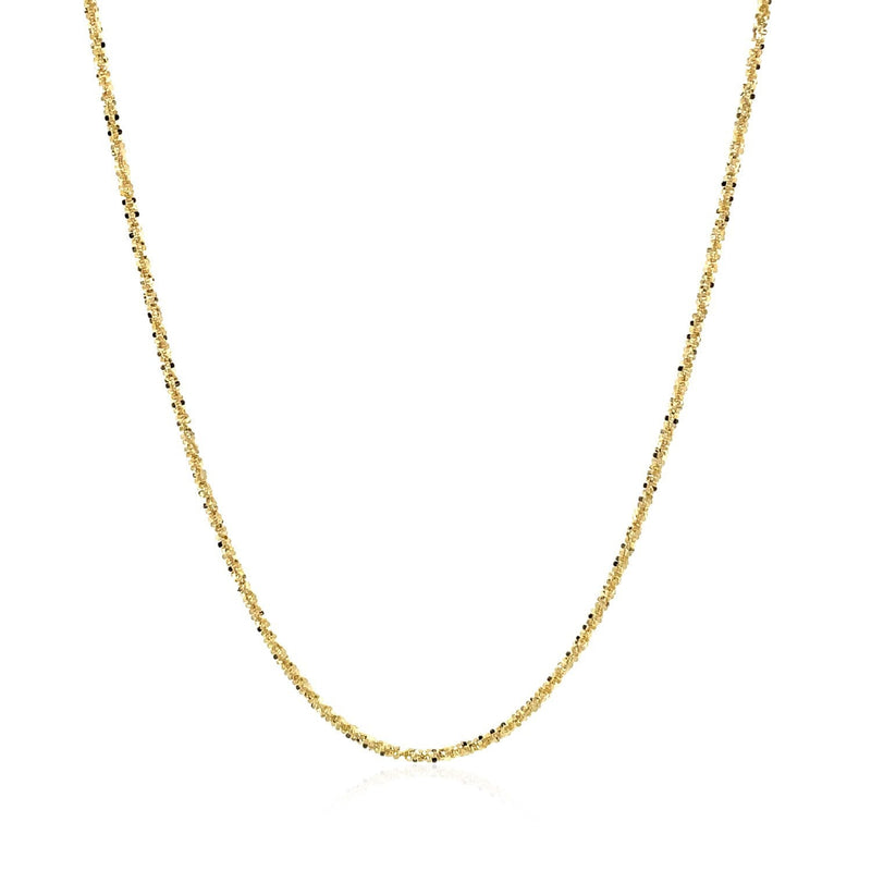 Bids.com 14k Yellow Gold Sparkle Chain 1.1mm Necklaces