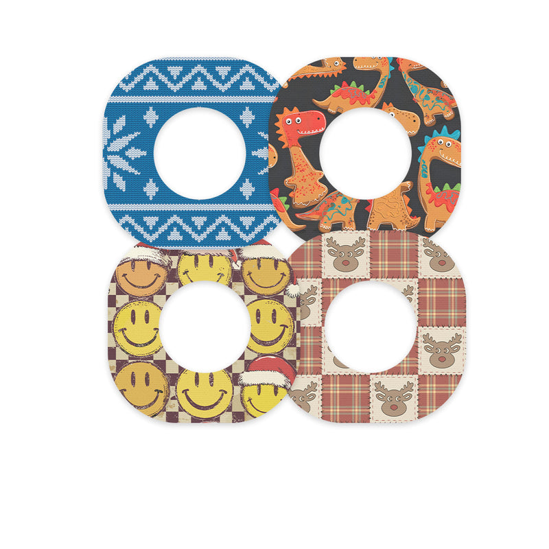 Peelz North Pole Crew Variety Dexcom G7 and Stelo Patch Tape - Pump Peelz Patch Medical Tape