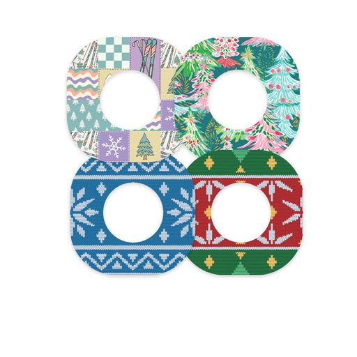 Peelz Winter Wonderland Variety Dexcom G7 and Stelo Patch Tape - Pump Peelz Patch Medical Tape