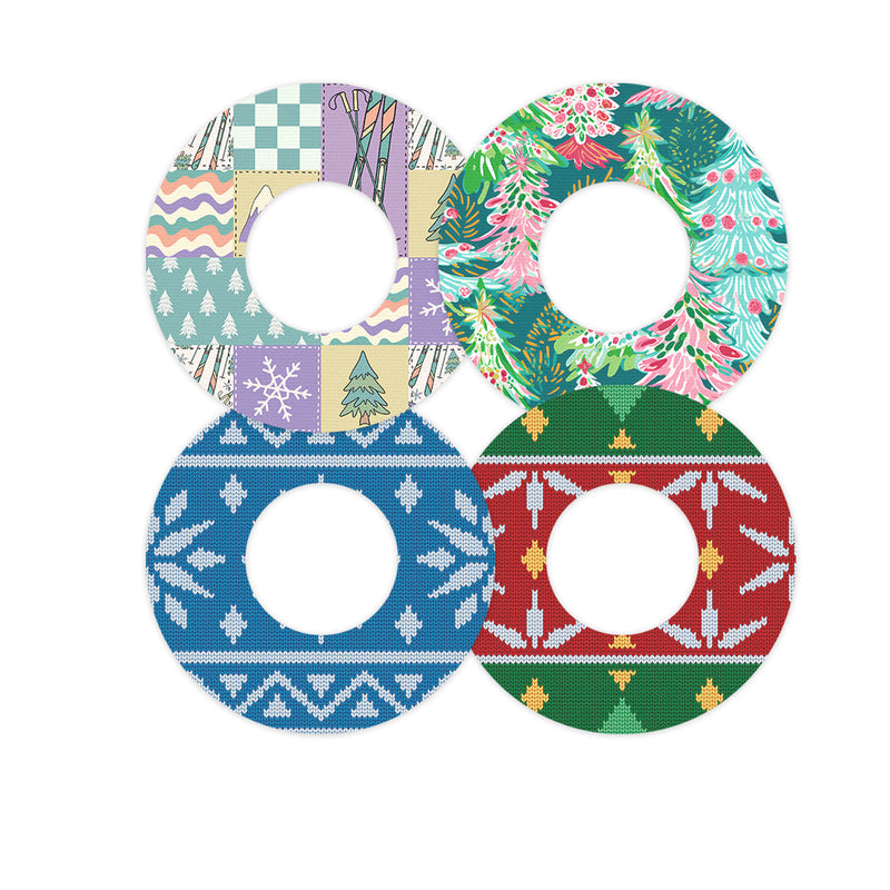 Peelz Winter Wonderland Variety Patch  Tape Designed for the FreeStyle Libre 2 - Pump Peelz Patch Medical Tape