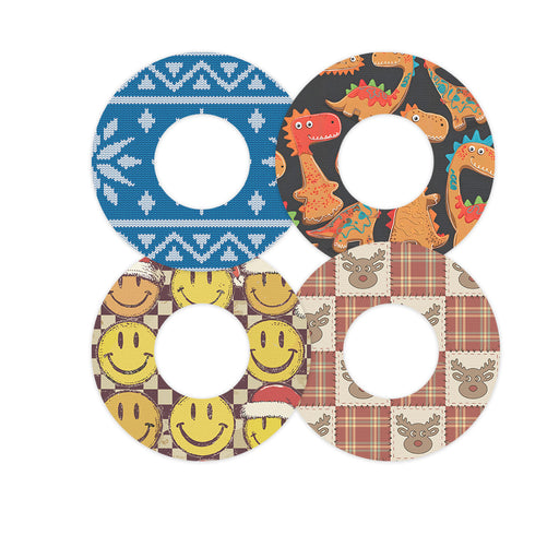 Peelz North Pole Crew Variety Patch  Tape Designed for the FreeStyle Libre 2 - Pump Peelz Patch Medical Tape