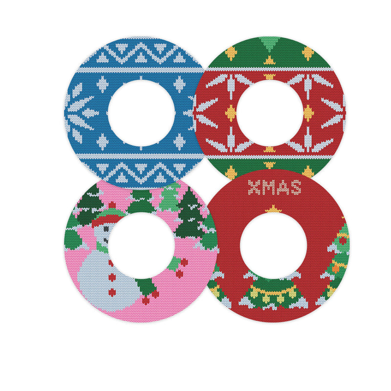 Peelz Ugly Sweater Variety Patch  Tape Designed for the FreeStyle Libre 2 - Pump Peelz Patch Medical Tape
