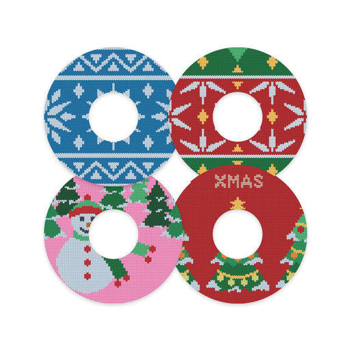 Peelz Ugly Sweater Variety Patch Tape Designed for the FreeStyle Libre 3 Plus & Lingo  - Pump Peelz Patch Medical Tape