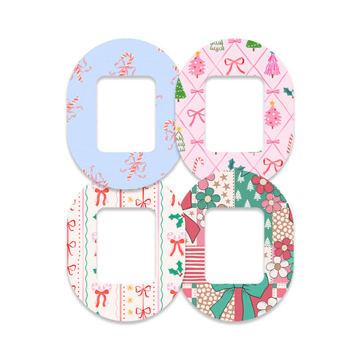 Peelz Pretty in Pink Holiday Variety Pack for Tandem Mobi Patch Tape - Pump Peelz Patch Medical Tape