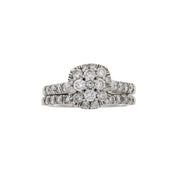 Bids.com 1.30ct Diamond Engagement Ring Set 10KT White Gold Rings