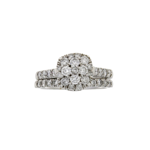 Bids.com 1.30ct Diamond Engagement Ring Set 10KT White Gold Rings